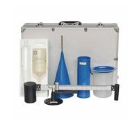 FLNOZAMZ Portable Mud Tester Kit, Sand Content Meter, Slurry Hydrometer, Mud Viscometer with Marsh Funnel & Viscometer Cup, Toolbox, Slurry Testing Tools Set for Laboratory Factory