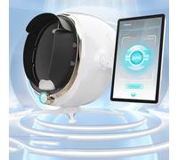 FLNOZAMZ Skin Analysis Machine Facial,Skin Tester Analyzer,Skin Hydration Tester,Skin Analysis Machine,Ai Imaging 13.3-Inch,For Precise Skin Assessment (White 13.3in)