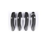 FLNUBLUKSZ Door Handle Cap 5 Pieces for A B C E S CLA CLS GLB GLC GLE EQA EQB EQC W205 4 Door Full Dry Carbon Fiber Door Handle Cover Trim(LHD Four Hole)