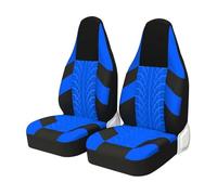 FLNUBLUKSZ Seat Cushion Covers For GRAND PRIX V Saloon 2pcs High Bucket Car Seat Covers Universal For Most Sport Seats Protector All-Inclusive Protectors(BLUE 2PCS)