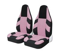 FLNUBLUKSZ Seat Cushion Covers For ROLLS-ROYCE Full Set Car Seat Covers High Bucket Universal Tire Style Sport Seat Protector All-Inclusive(PINK 2PCS)