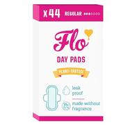 FLO Organic Bamboo Pads with Wings, Feminine Period Care, Plant-Based, Sanitary Towels for Women - 44 Day Pads Mini Megapack