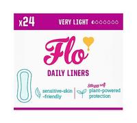 Flo Bamboo Long Daily Panty Liners Wrapped + Ultra Thin (24 liners)