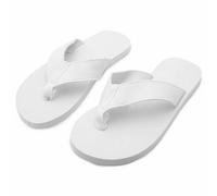 Flo Flip Flops White "bring Me Prosecco" Sand Imprint Beach Wear Slippers White Small