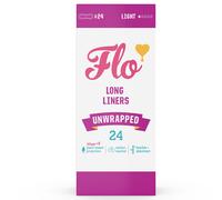FLO Natural Bamboo Liners Unwrapped - Pack of 24