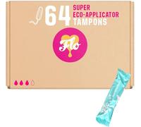 FLO Tampons, Super with Applicator, Made from 100% Organic Cotton, Biodegradable & Ultra-Absorbent - 64 Super Tampons