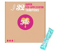 Flo Organic Cotton Applicator Super Tampons - Absorbent, Soft, Smooth Applicator - Super Flow - 32 Count