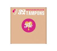 Flo Organic Cotton Non-Applicator Super Tampons - Absorbent, Soft - Super Flow - 32 Count
