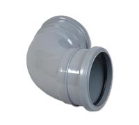 Flo Plast 110mm 90° Soil Pipe Bend Double Socket Grey SP561.G Weather Resistant 10 Year Guarantee