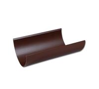 Flo Plast Half Round Gutter 112mm x 52mm Brown 4m Length RG4.BR 10 Year Guarantee Easy Installation