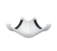 Flo Plast Half Round Gutter Angle 90° White 112mm x 52mm uPVC Corner Joint RA1.W - Pack of 4