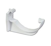 Flo Plast Half Round Gutter Fascia Bracket White 112mm x 52mm System - RK1.W - Pack of 10