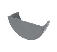 Flo Plast Half Round Gutter Stop End Internal Grey 112mm x 52mm System RE2.G