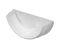 Flo Plast Half Round Gutter Stop End Internal White 112mm x 52mm System RE2.W