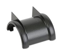 Flo Plast Half Round Gutter Union Bracket Cast Iron Effect 112mm x 52mm System RU1.CI - Pack of 4
