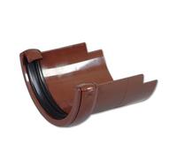 Flo Plast Half Round to Cast Iron Gutter Adaptor 112mm Brown 112mm x 52mm RD5.BR