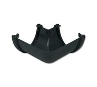 Flo Plast Hi-Cap Gutter Angle 90 Degree 115mm x 75mm Deep Flow Anthracite Grey RAH1.A