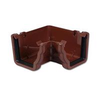 Flo Plast Ogee Gutter Internal Corner 90° Brown 110mm x 80mm Niagara System RAN1.BR