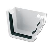 Flo Plast Ogee Gutter Stop End External Right Hand 110mm x 80mm White Niagara System REN2.W - Pack of 2
