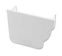 Flo Plast Ogee Gutter Stop End Internal Left Hand 110mm x 80mm White Niagara System REN3.W