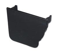 Flo Plast Ogee Gutter Stop End Internal Left Hand Black 110mm x 80mm Niagara System REN3.BL