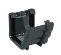 Flo Plast Ogee Gutter Union Bracket 110mm x 80mm Niagara System Anthracite Grey RUN1.A