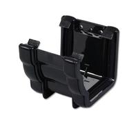 Flo Plast Ogee Gutter Union Bracket 110mm x 80mm Niagara System Black RUN1.BL - Pack of 2