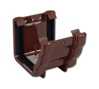 Flo Plast Ogee Gutter Union Bracket Brown 110mm x 80mm Niagara System RUN1.BR