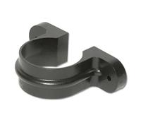 Flo Plast Round Downpipe Clip Cast Iron Effect 68mm 112mm x 52mm RC4.CI - 20 Year Guarantee Gutter Fixing Bracket - Pack of 5
