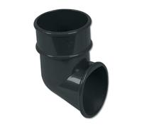 Flo Plast Round Downpipe Shoe 68mm Anthracite Grey RAL 7024 Compatible Multi Brand 112mm x 52mm RB3.A - Pack of 4