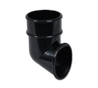 Flo Plast Round Downpipe Shoe 68mm Black 112mm x 52mm RB3.BL - Releases Water from Bottom of Downpipe Systems with 10 Year Guarantee