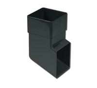 Flo Plast Square Downpipe Shoe Anthracite Grey 65mm Squareline System uPVC 114mm x 60mm RBS3.A