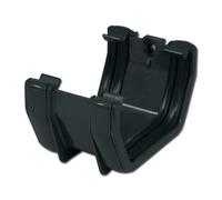 Flo Plast Square Gutter Union 114mm x 60mm Anthracite Squareline System RUS1A - Pack of 2