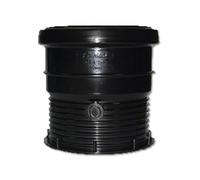 Flo Plast Underground Drain Connector 110mm Black uPVC Drainage Pipe Joint SP107 - Pack of 4