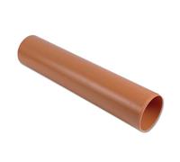 Flo Plast Underground Drainage Pipe Plain Ended 110mm x 6m Length - D046 - Pack of 4