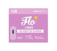 Flo Sensitive Bladder Bamboo Liners - Discreet, Ultra-Thin, Hypoallergenic - Odour Control Protection - 16 Liners