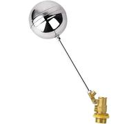 float ball,floating ball Stainless Steel Float Ball Valves, 1pcs 1/2" 3/4" 1" Brass Flow Control Cistern/Expansion Tanks Floating Ball Valve(1")(0.5 Inch)