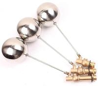 float ball,floating ball Stainless Steel Float Ball Valves, 1pcs Male Brass Water Float Valve Level Switch High Temperature Floating Ball Control(Screw Length 40mm)(Screw Length 60mm)