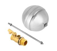 Float Ball Valve DN15 G1/2 Male Thread Brass Stainless Steel Water Sensor Stainless Steel Float Ball Working Medium Water Oil Gas