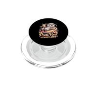 Float First Panic Later Cute Summer Otter PopSockets PopGrip for MagSafe