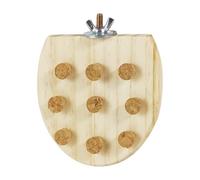 Float for Birds for - Pose for Birds for Cage | Chew Toy with Cork Cork | Parppagallo Cage Accessory with Interactive Toys | Masticated