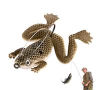 Float Frog Baits - Topwaterr Soft Swimming Lure with Realistic Movement, Durable Weed Free Hook Design for Bass and Trout | for Water Lakes