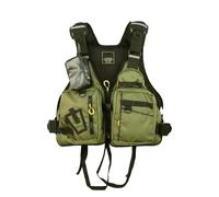 Float Jacket Adult Breathable Mesh Multi-Pockets Float Jacket Trout Fishing Gear for Outdoors Fishing Boating Kayaking Water Sports Canoeing Rafting Outdoor Safety Gear(E)