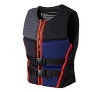 Float Jacket for Kayaking Boating Paddle Boarding Swimming | Neoprene Adult Adjustable Float Jacket with Reflective Strips, Multi-Pocket(B,XS)