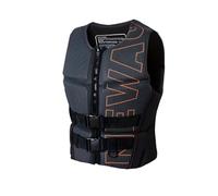 Float Jacket with Zipper and Whistle, Adjustable Neoprene Float Jacket for Kayaking Fishing Boating, Water Sports(GRAY,XL)