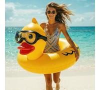 Float Joy Duck Inflatable Swimming Ring 106 cm Swimming Toy for the Pool Thickened Swimming Hoop Adult Large Air Mattress Pool Water Toy