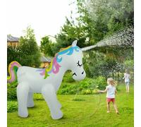 Float Joy Unicorn Sprinkler Giant Inflatable Unicorn Water Toys for Summer Yard and Outdoor Play Kids and Adults Summer Party Favorite