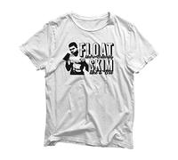 Float Like A Butterfly, Skim Like A Bee T-Shirt - Plaster Funny Tee Birthday Christmas (White Prime, 2XL)