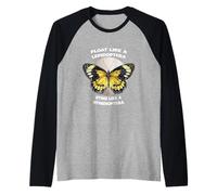 Float Like a Lepidoptera, Sting Like a Hymenoptera Raglan Baseball Tee