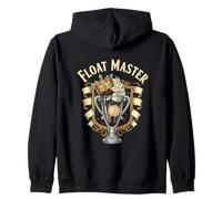 Float Master Funny Root Beer Float Drink Humor Zip Hoodie